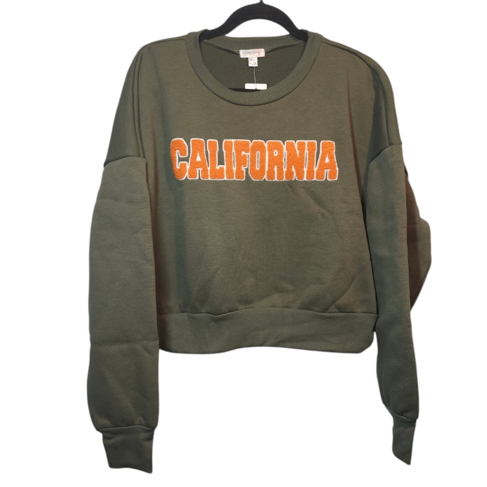 Orange Kiss Women's Green California Pullover
